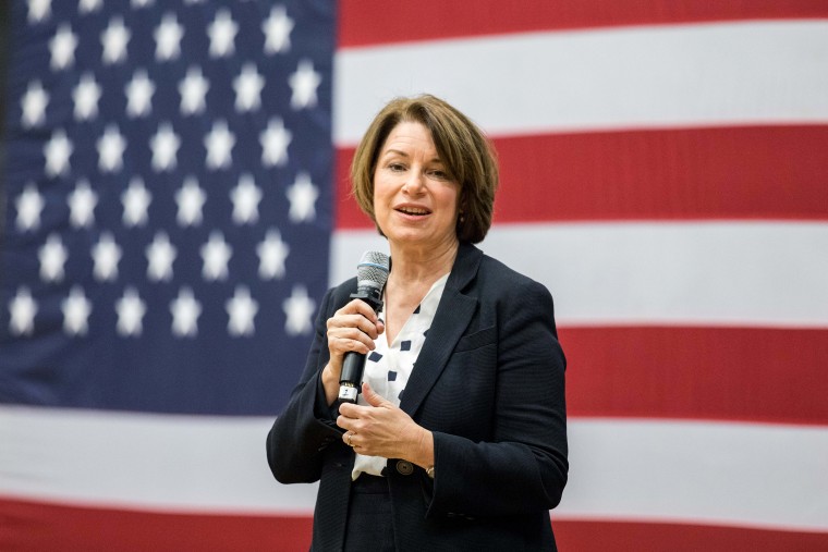 Image: Sen.Amy Klobuchar Holds A Town Hall In New Hampshire