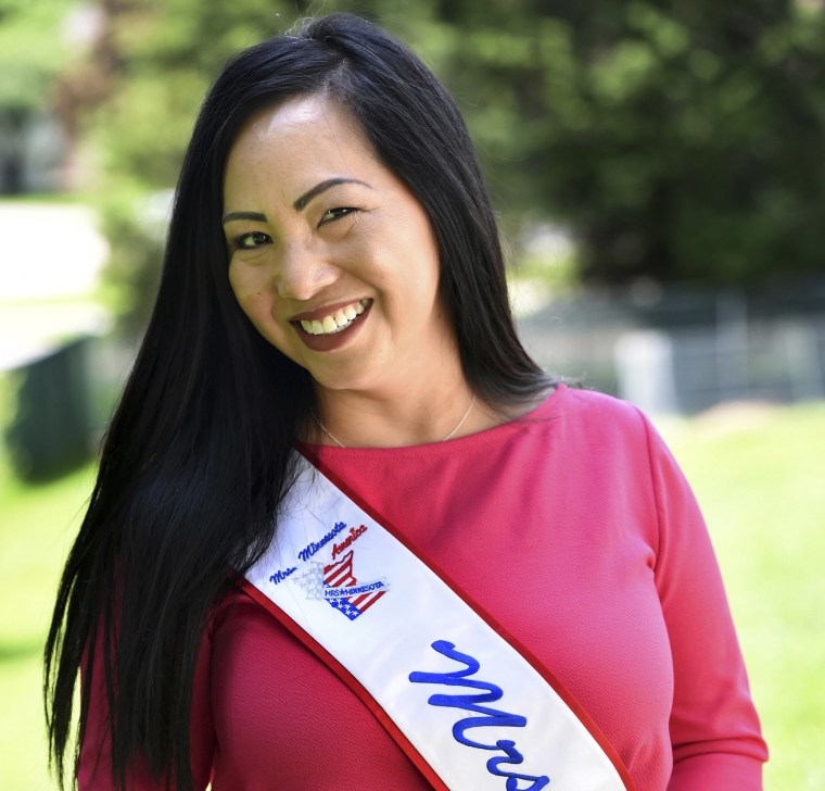 Kellie Chauvin in 2018 when she was vying for the title of Mrs. Minnesota America.