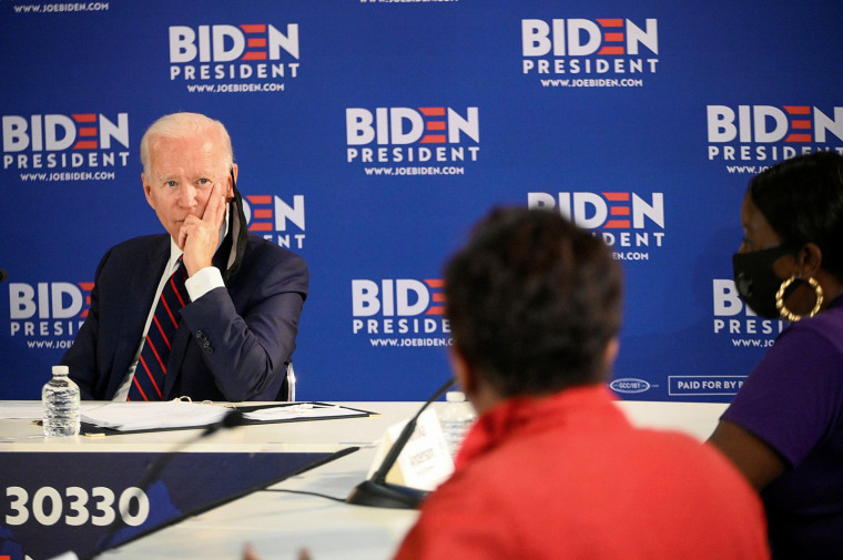 Image: U.S. Democratic presidential candidate Joe Biden speaks during a campaign event in Philadelphia