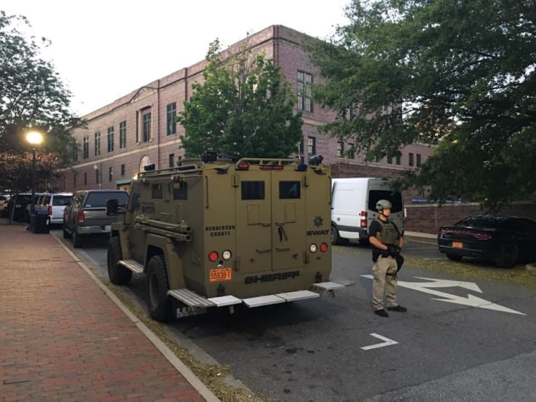 Image: Henderson County SWAT vehicle in Asheville, North Carolina