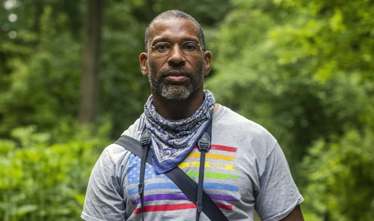 Image: Christian Cooper in New York's Central Park on Wednesday, May 27, 2020.  (Brittainy Newman/The New York Times)