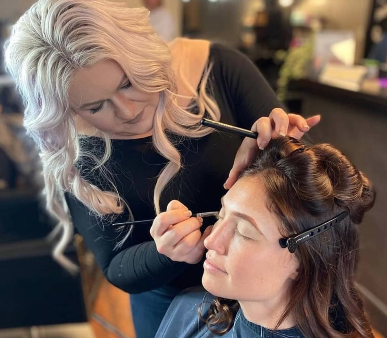 Sarah Burke is a Pittsburgh-based hairstylist and makeup artist.