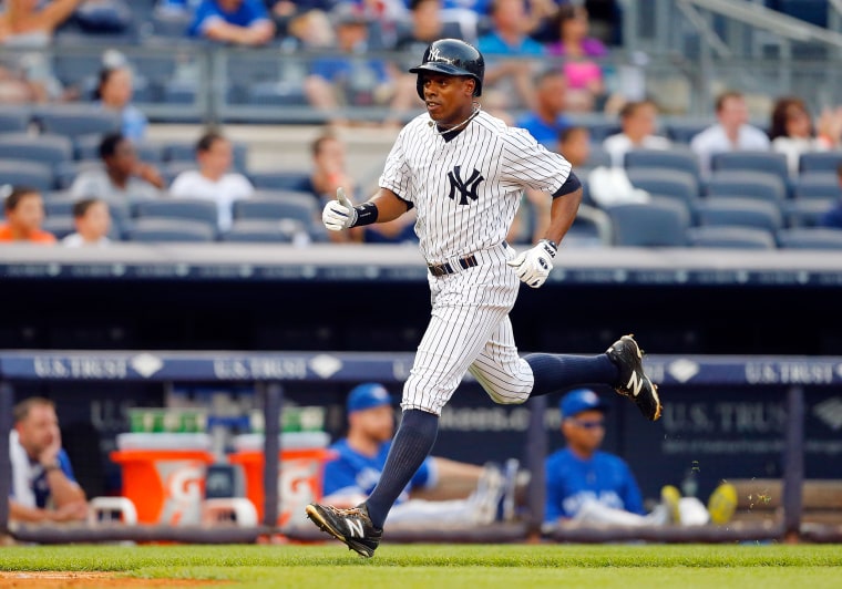 Curtis Granderson with the New York Yankees