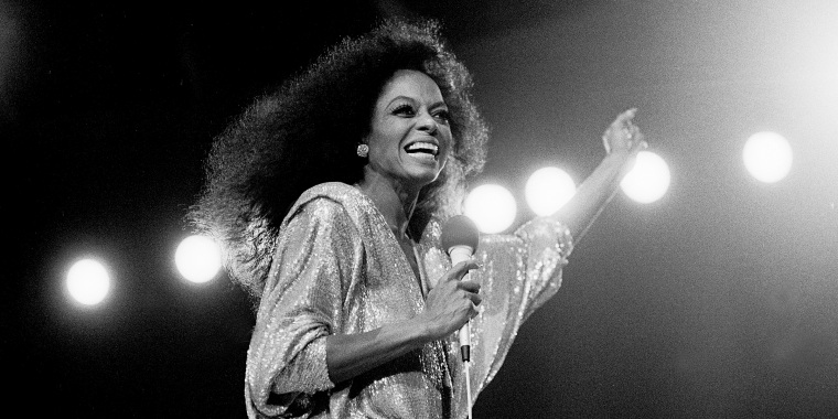 Diana Ross Performs On Stage