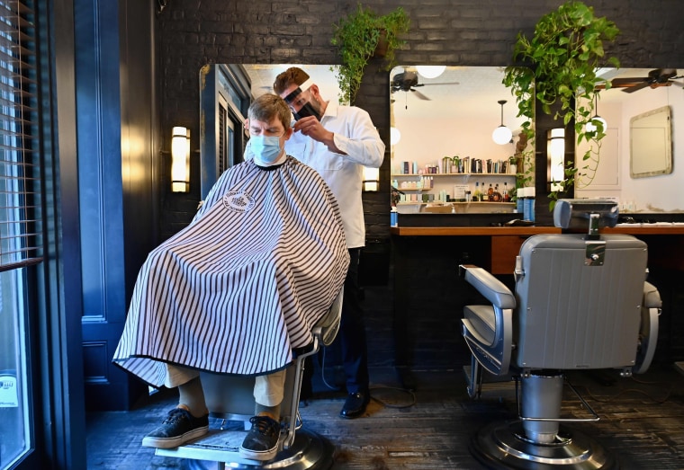 Image: Haircut in Brooklyn