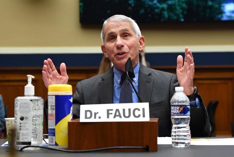 Image: Dr. Anthony Fauci, director of the National Institute of Allergy and Infectious Diseases, testifies at a hearing of the U.S. House Committee on Energy and Commerce on Capitol Hil