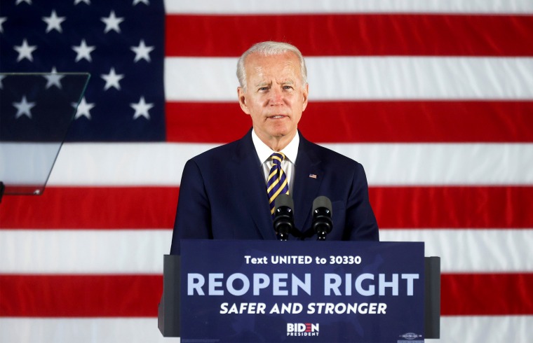 Image: Democratic U.S. presidential candidate Biden speaks during campaign event in Darby, Pennsylvania