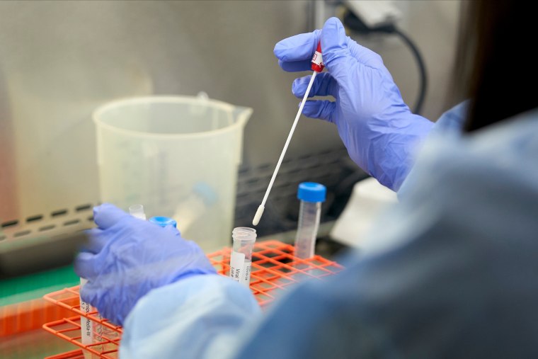 Image: A lab at Methodist Dallas Medical Center testing samples for coronavirus disease (COVID-19) in Dallas