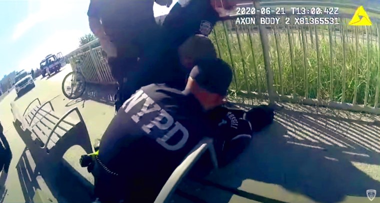 Image: NYPD officer puts man in chokehold