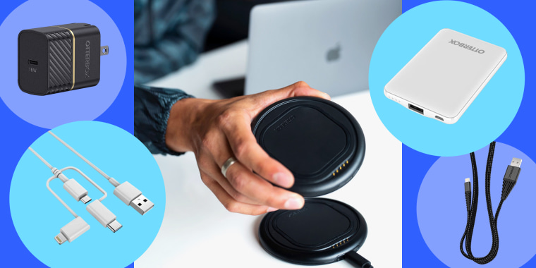 The OtterSpot Wireless Charging System quickly charges devices that enable wireless charging, as well as powering up the brand's OtterSpots, which are portable, wireless charging pads that can stack on top of it.