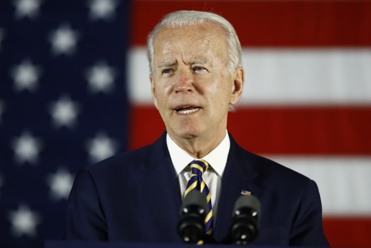 Former Vice President Joe Biden speaks in Darby, Pa., on June 17, 2020.