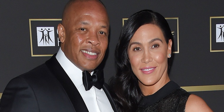 Dr Dre and his wife Nicole Young
