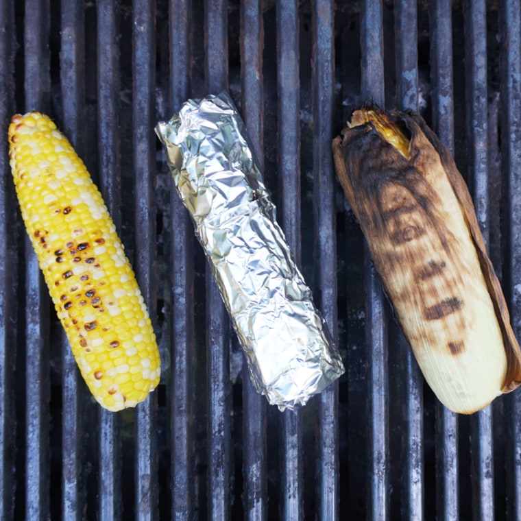 You can grill your corn in its husk, in foil or directly on the grill.