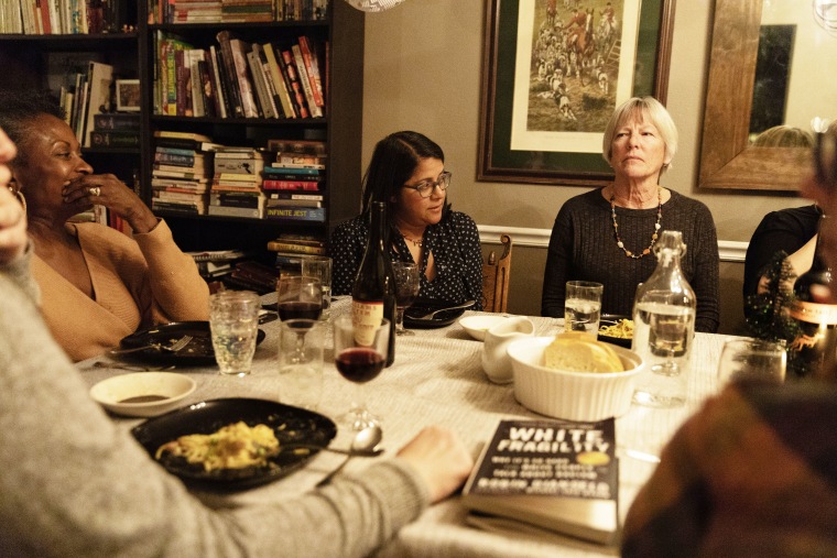 Saira Rao and Regina DiAngelo cofounded the project Race 2 Dinner, in which they ask white women to have difficult conversations about white supremacy over dinner. The two women hosted a dinner party for a group of friends in Centennial, Colorado in January 2019.