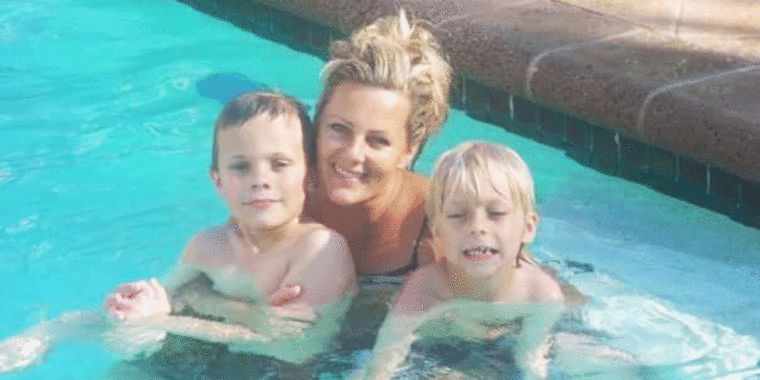 Kristen Almer with her nephews Hunter and Logan, who died in an ATV accident in May 2013.