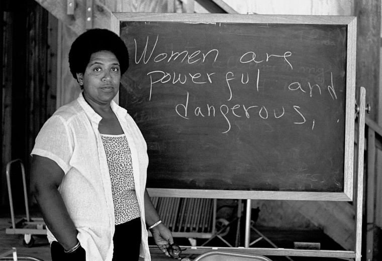 Image: Caribbean-American writer, poet and activist Audre Lorde