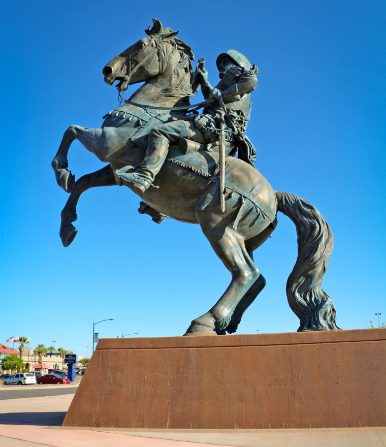 IMAGE: 'Equestrian' statue in El Paso