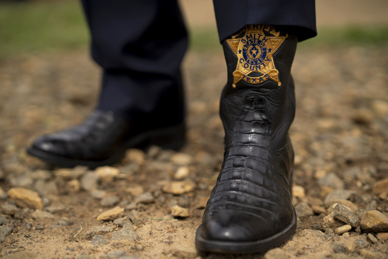 Sheriff Larry Smith's boots.