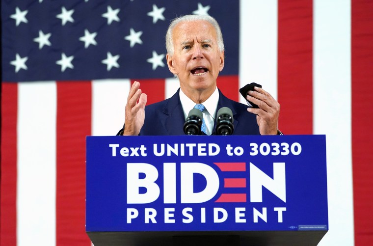 Image: Democratic U.S. presidential candidate Biden speaks at campaign event in Wilmington, Delaware