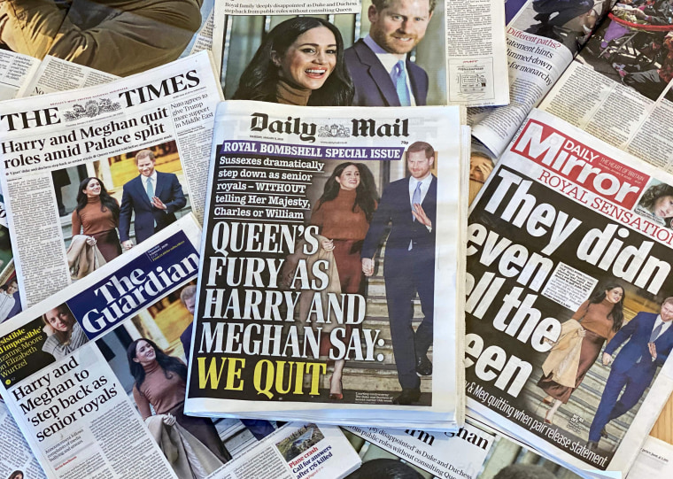 Image: An arrangement of UK daily newspapers photographed as an illustration in London