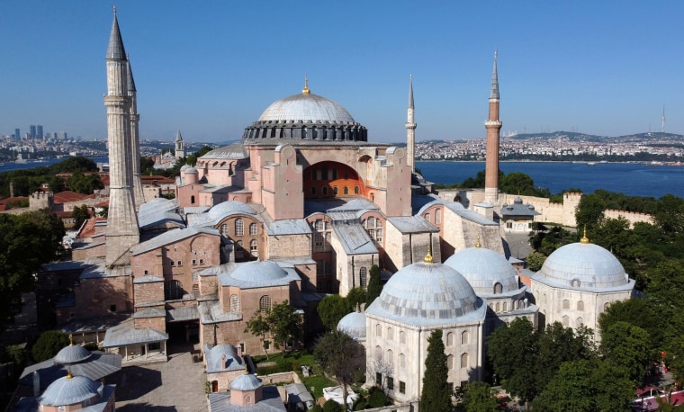 Image: Byzantine-era monument of Hagia Sophia or Ayasofya is seen in Istanbul