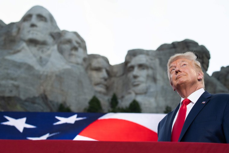 Image: President Donald Trump arrives for the Independence Day events at Mount Rushmore National Memorial in Keystone, South Dakota