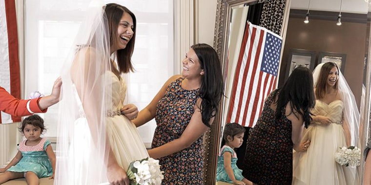 Brides Across America donating wedding gowns to health care workers