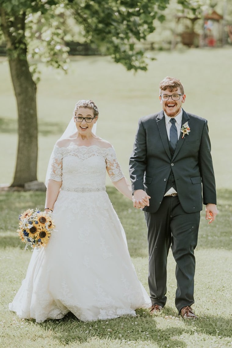 After losing so much weight, Brittany and Dwight Neff felt happy by how easy it was to plan a wedding without being restricted by their size. 