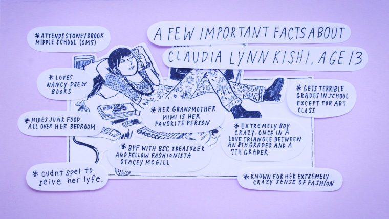 "The Claudia Kishi Club" features illustration from Yumi Sakugawa and stop-motion animation from Sue Ding.