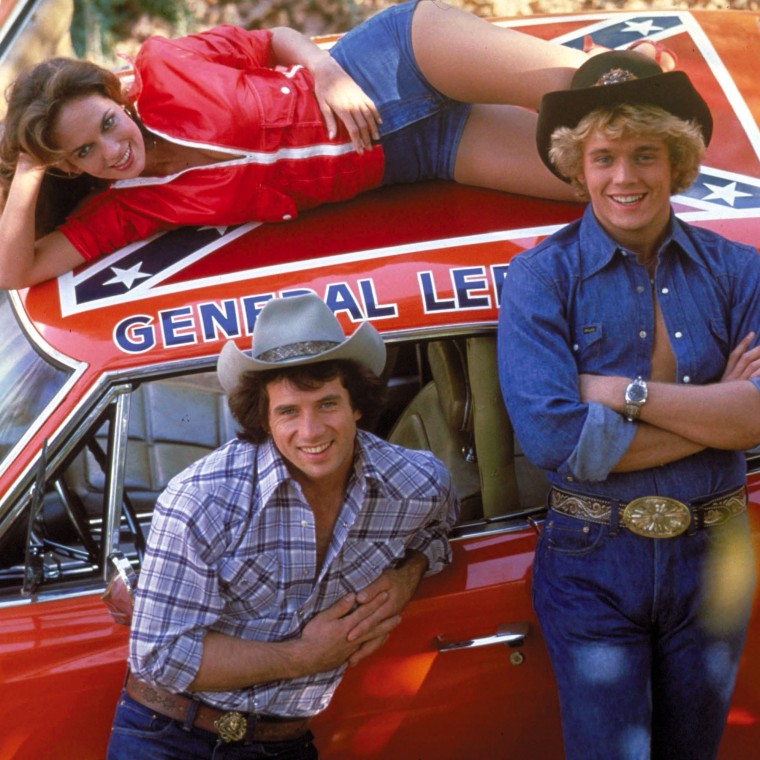TH Dukes of Hazzard TV Series 1979 - 1985 USA Created by Gy Waldron Tom Wopat , John Schneider , Catherine Bach. Image shot 1979. Exact date unknown.