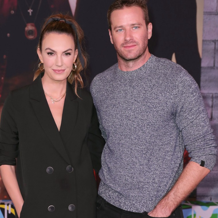 Elizabeth Chambers Hammer and Armie Hammer at "Bad Boys For Life" premiere