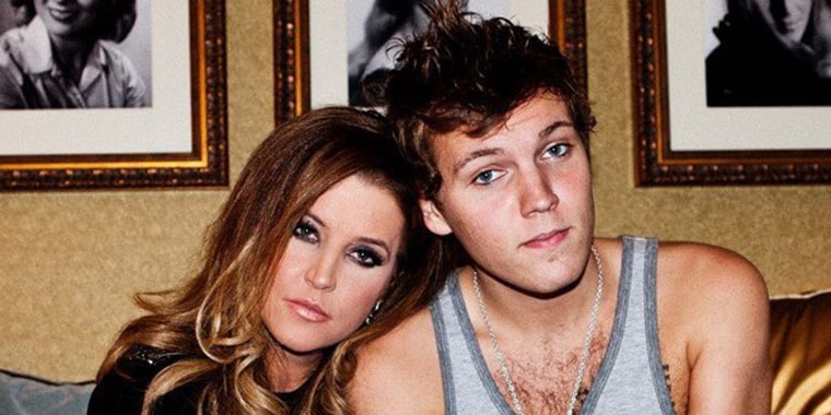 Benjamin Keough and his mother, Lisa Marie Presley, back stage at the Grand Ole Opry in August 2012.