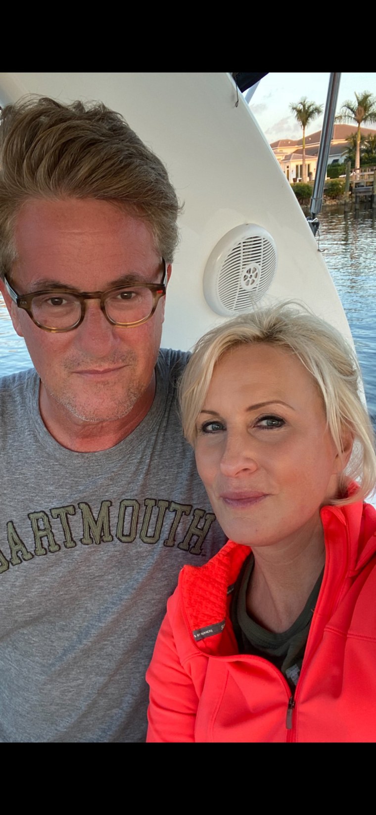 Mika Brzezinski with husband and fellow "Morning Joe" co-host Joe Scarborough.