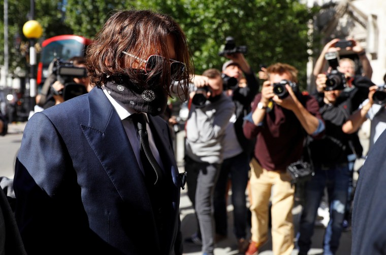 Image: Actor Johnny Depp at the High Court in London