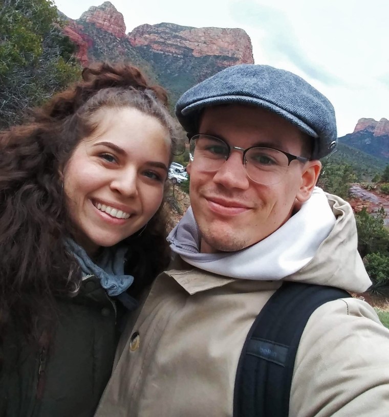 Alexandra Boles and Nicolas Caron met while studying abroad at the University of Edinburgh and have been engaged for a year.