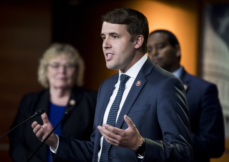Rep. Chris Pappas, D-N.H., speaks during a news conference on Sept. 27, 2019.