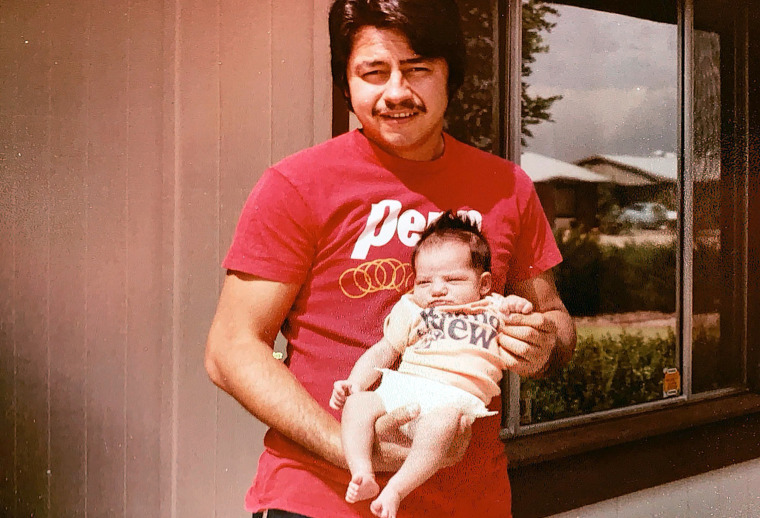 Mark Anthony Urquiza with his daughter Kristin.
