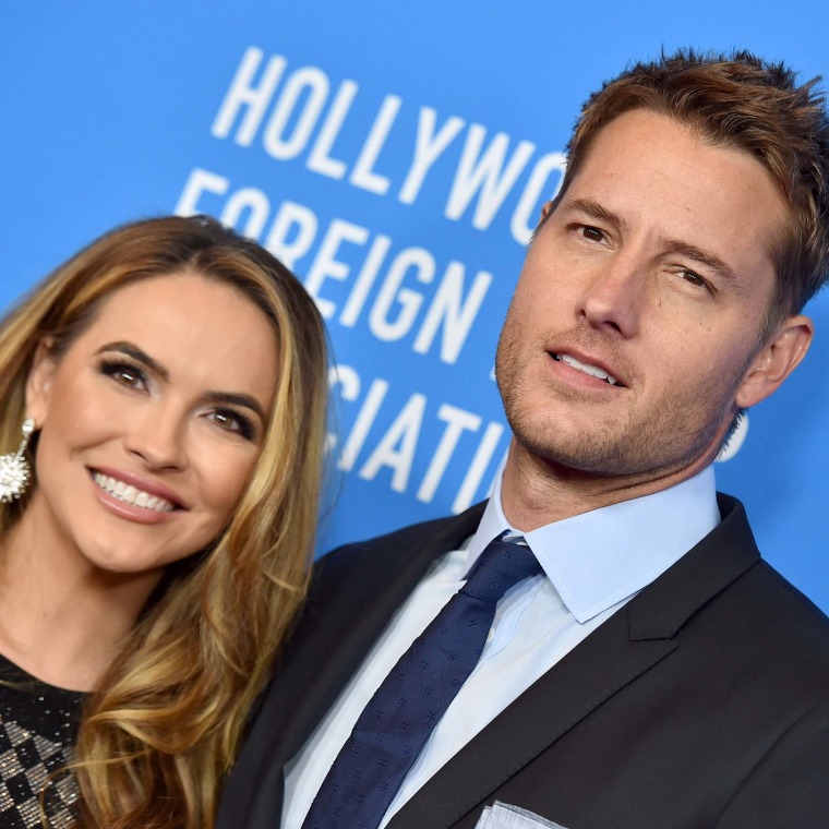 Chrishell Stause and Justin Hartley at Hollywood Foreign Press Association's Annual Grants Banquet