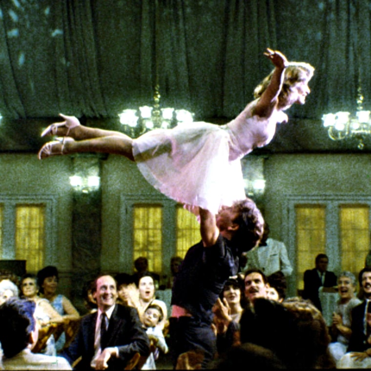 Jennifer Grey and Patrick Swayze in "Dirty Dancing"