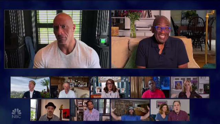  Dwayne "The Rock" Johnson and TODAY's Al Roker make an appearance in the reunion episode of "30 Rock" on July 16, 2020.