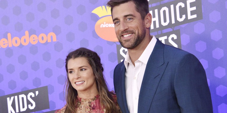 Danica Patrick Supports Aaron Rodgers at Packers Practice