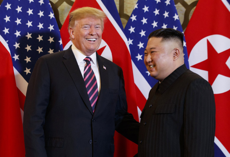 Image: President Donald Trump meets North Korean leader Kim Jong Un, Wednesday, Feb. 27, 2019, in Hanoi.
