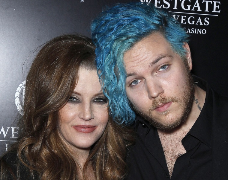 Benjamin Keough with his mother, Lisa Marie Presley, in 2015.