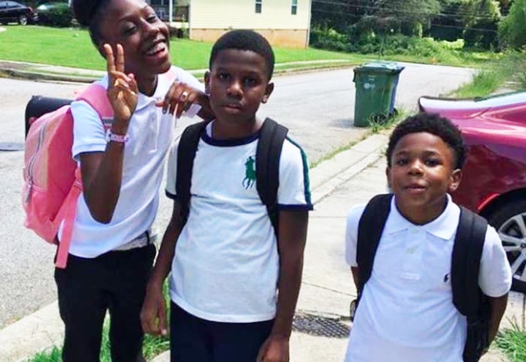 Javonni Carson, right, was shot while making TikTok videos with his siblings last Wednesday.