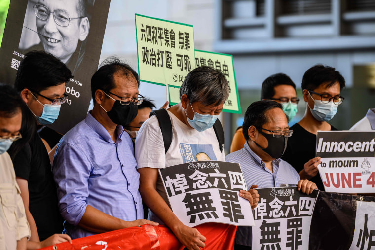 Image: Protesters in Hong Kong