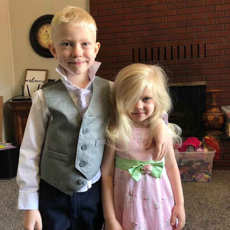 Bridger Walker and his sister.