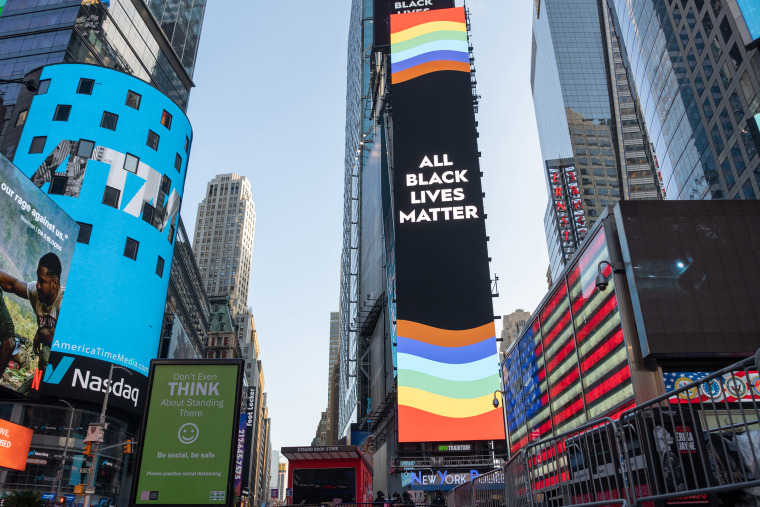 New York City Lights Up In Support Of The 50th Anniversary Of The First Gay Pride March