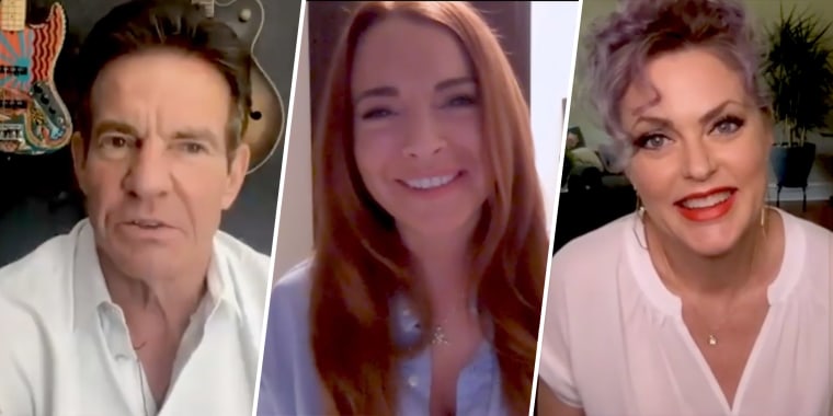 ‘The Parent Trap’ cast, including Lindsay Lohan, Dennis Quaid and Elaine Hendrix, in addition to Nancy Meyers and writer David Swift, reunite on IG with Katie Couric.