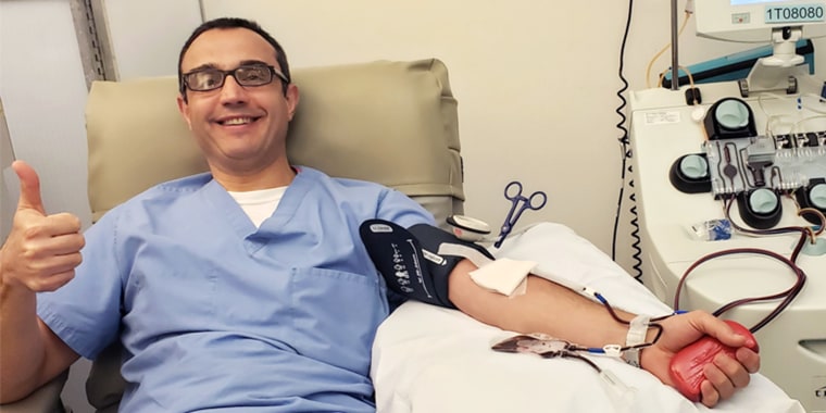 After recovering from COVID-19, Dr. Chadi Hage donated plasma, which can be used to treat people with coronavirus. 