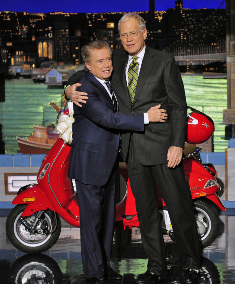 Regis Philbin and David Letterman